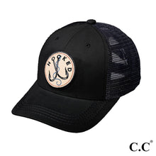Load image into Gallery viewer, "Hooked on Fishing" Men's Mesh Baseball Cap