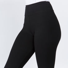 Load image into Gallery viewer, Black Peach Skin Leggings with 3" Waistband - Harp & Sole Boutique