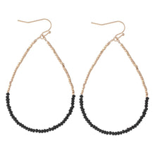 Load image into Gallery viewer, Beaded Teardrop Earrings