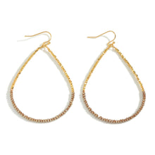 Load image into Gallery viewer, Beaded Teardrop Earrings