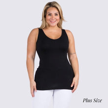 Load image into Gallery viewer, Black Seamless Reversible Tank Top