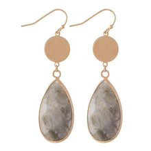 Load image into Gallery viewer, Semi Precious Teardrop Earrings