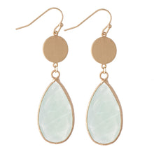 Load image into Gallery viewer, Semi Precious Teardrop Earrings