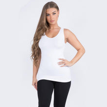 Load image into Gallery viewer, White Seamless Reversible Tank Top