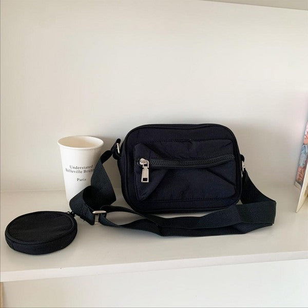 Cross Body Nylon Belt Bag