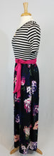 Load image into Gallery viewer, Floral Maxi Dress with Striped Top - Harp &amp; Sole Boutique