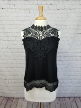Load image into Gallery viewer, Lace Mock Neck Tank Top - Harp &amp; Sole Boutique