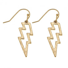 Load image into Gallery viewer, Lightning Bolt Drop Earrings - Harp &amp; Sole Boutique