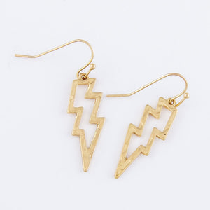 Lightning Bolt Drop Earrings - Harp & Sole Boutique