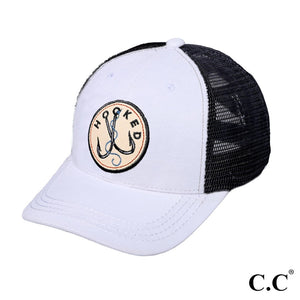 "Hooked on Fishing" Men's Mesh Baseball Cap