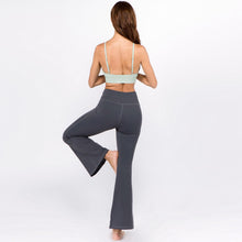 Load image into Gallery viewer, Charcoal High Rise Flare Yoga Pants - Harp &amp; Sole Boutique