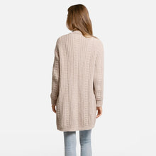Load image into Gallery viewer, Comfy Luxe Beige Twist Knit Cardigan