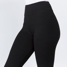 Load image into Gallery viewer, Black Peach Skin Leggings with 3&quot; Waistband - Harp &amp; Sole Boutique