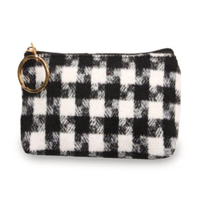 Houndstooth Coin/Card Pouch - Harp & Sole Boutique