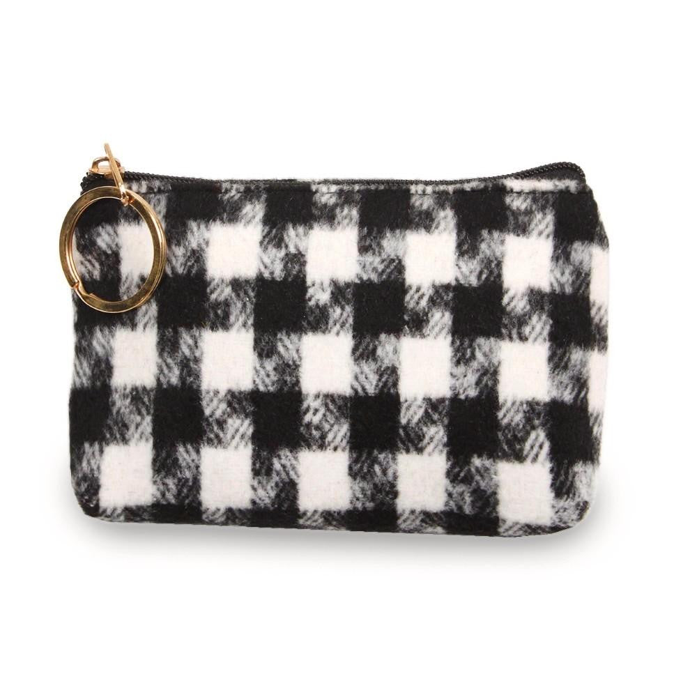Houndstooth Coin/Card Pouch - Harp & Sole Boutique