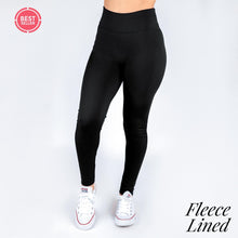 Load image into Gallery viewer, Black Fleece Lined Leggings - Harp &amp; Sole Boutique