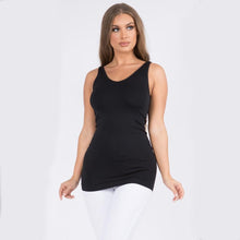 Load image into Gallery viewer, Black Seamless Reversible Tank Top