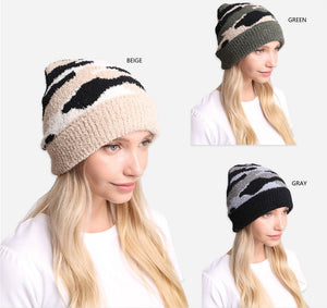 Comfy Luxe Camo Beanie