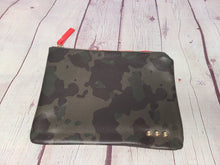 Load image into Gallery viewer, Dark Camo Faux Leather Clutch