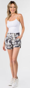 Gray Camo Harem Shorts -  S/M Available