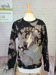 Hippies and Cowboys Bleached Sweatshirt