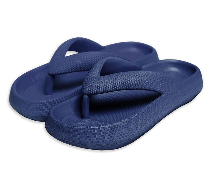 Navy Flip Flop Comfy Slides