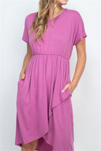 Load image into Gallery viewer, Pink Tulip Hem Dress