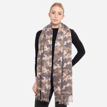 Load image into Gallery viewer, Super Soft Camo Scarf with Fringe