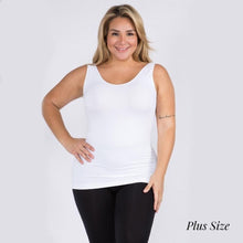 Load image into Gallery viewer, White Seamless Reversible Tank Top