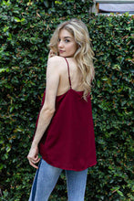 Load image into Gallery viewer, Sequin Cami Swing Top in Wine - Harp &amp; Sole Boutique